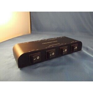 Xtrempro 61050 2 to 4 Way Speaker Switch, 1 in 2 Out to 1 in 4 Out Way